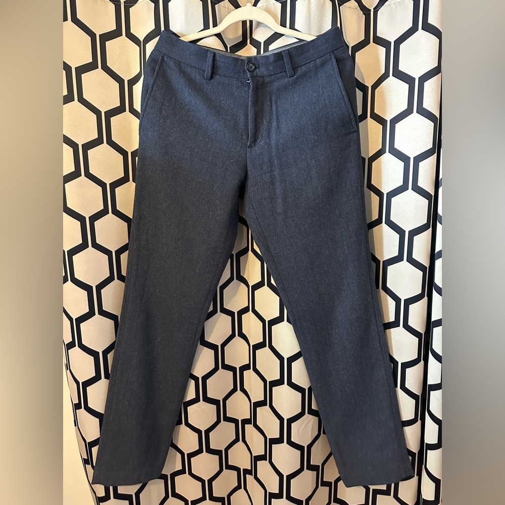 Banana Republic Navy Aiden Tweed Pant men’s 32x34